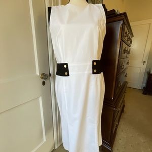 Lafayette 148, size 10 dress, white